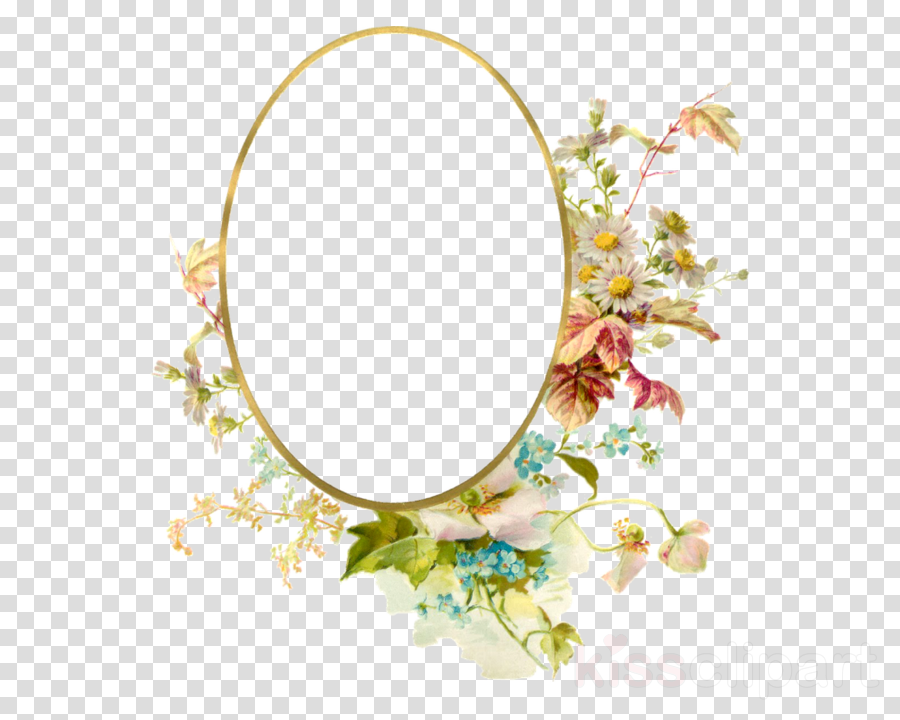 Floral Frame Png Clipart Picture Frames Clip Art (900x720), Png Download