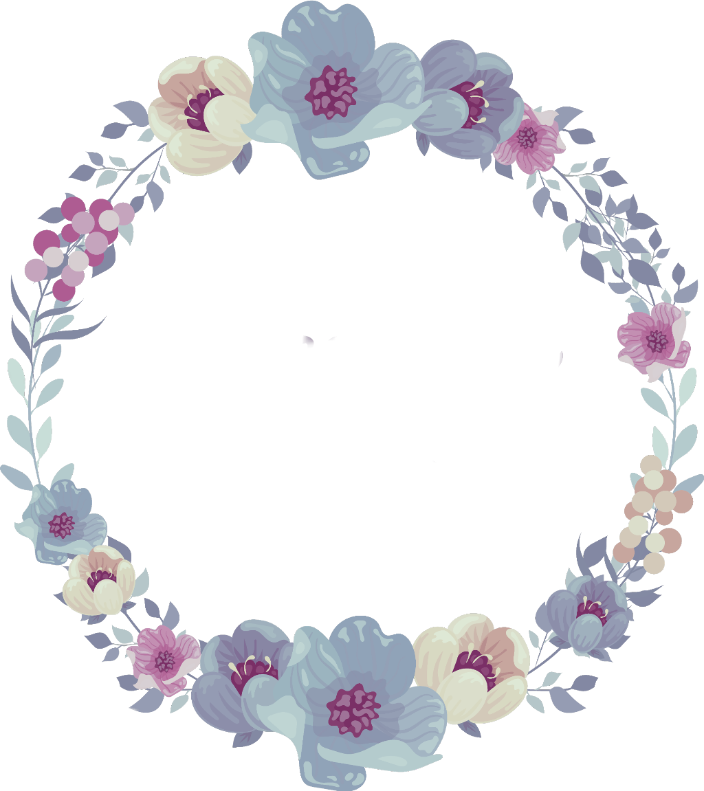 Floral Frame Flowers Flower Flowerframe Frames Ftestick (1024x1151), Png Download