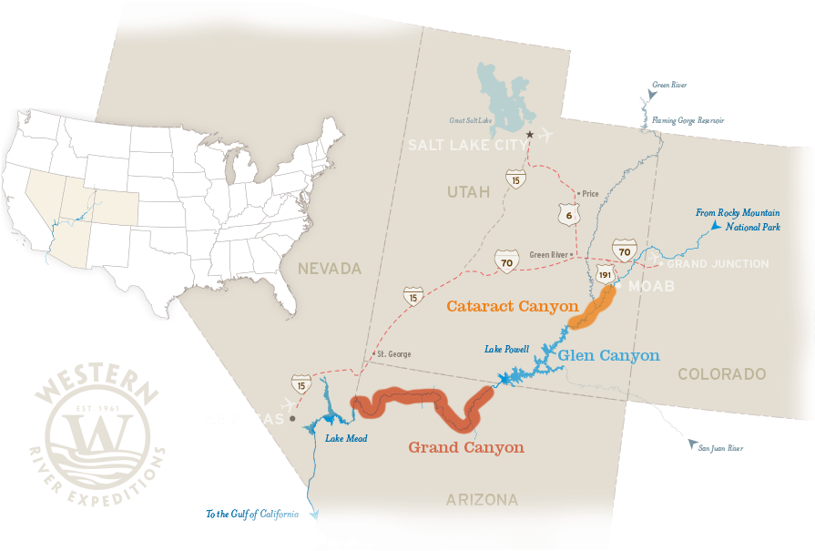 Cataract Canyon Is Just Upstream From Grand Canyon (960x605), Png Download
