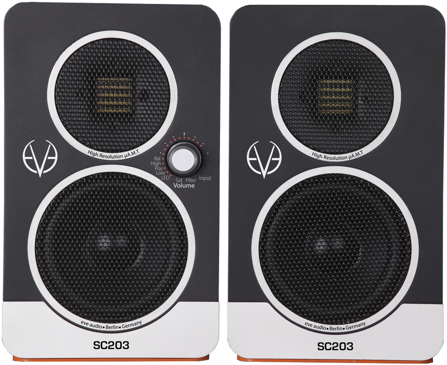 Eve Audio Sc203 Master Slave 2-way Desktop Active Monitor (1280x853), Png Download