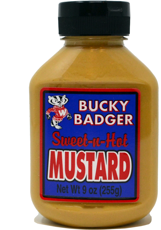 Bucky Badger Sweet N Hot Mustard (1000x999), Png Download