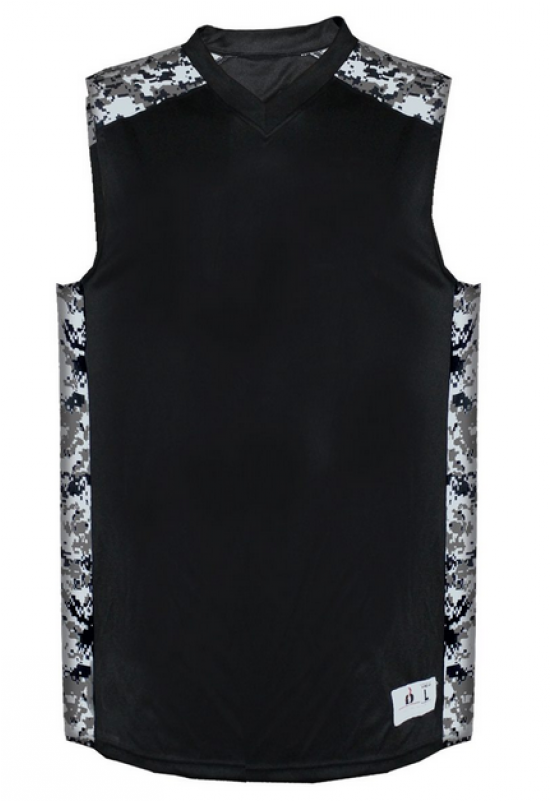 Black White Badger B-attack Basketball Tank (800x800), Png Download