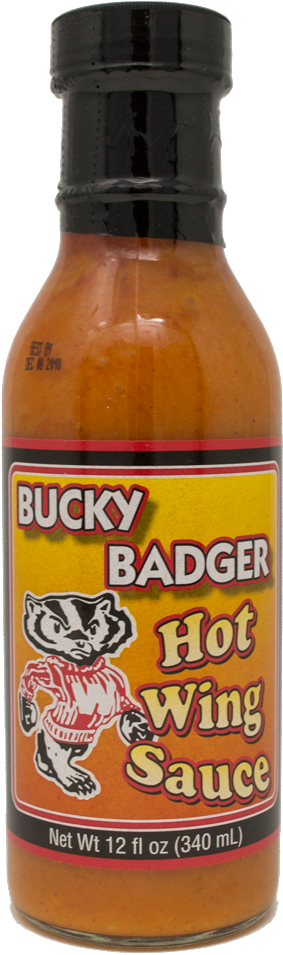 Bucky Badger Hot Wing Sauce (1000x1000), Png Download