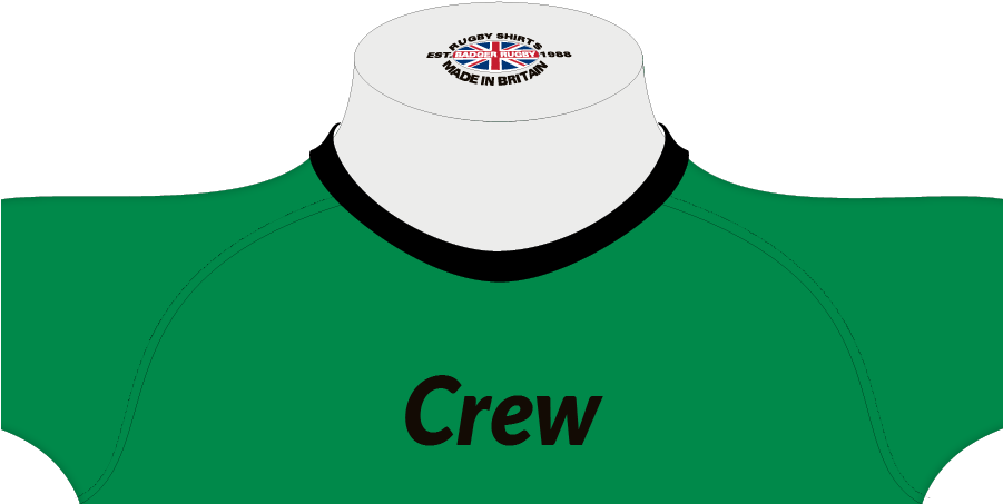 Custom, Bespoke Rugby Shirt Crew Neck Collar (900x500), Png Download