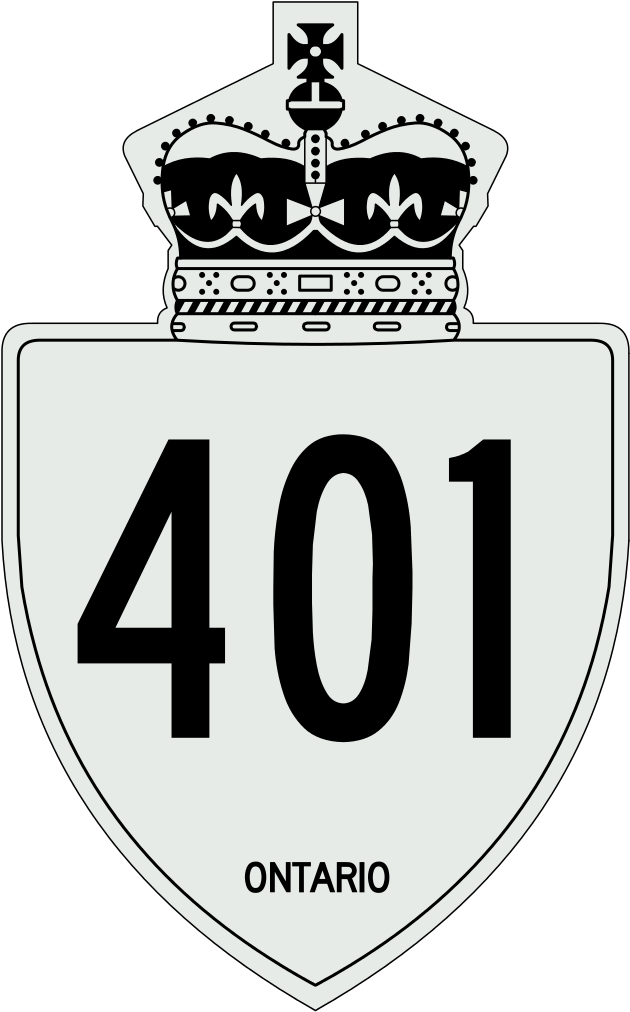 File - Ontario 401 - Svg (632x1023), Png Download