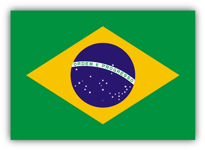 Brazil Flag Bumper Sticker (720x720), Png Download