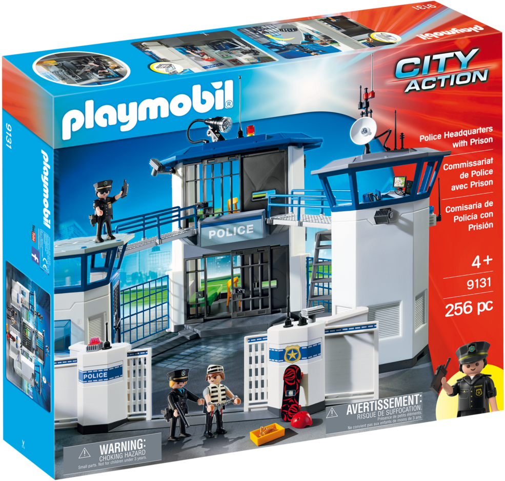 Police Headquarters With Prison (1400x980), Png Download