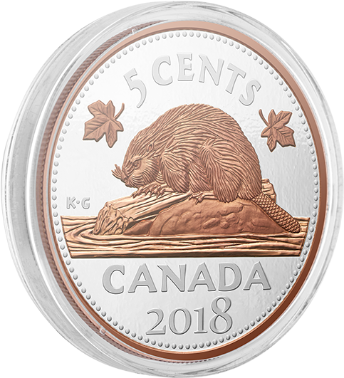 Pure Silver Coin With Rose Gold Plating (570x570), Png Download