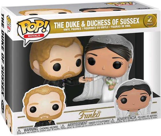 Duke & Duchess Of Sussex Pop Vinyl 2-pack (600x600), Png Download