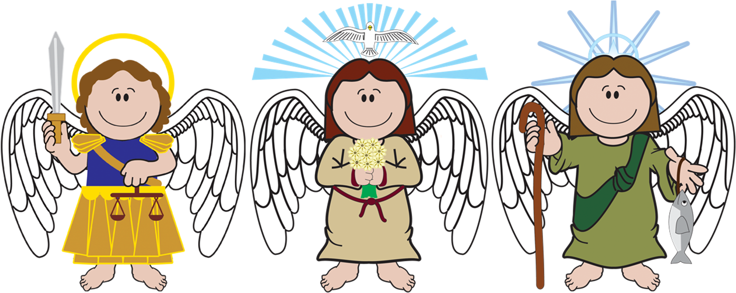 Los Arcángeles Religión Los Adiles (1472x600), Png Download