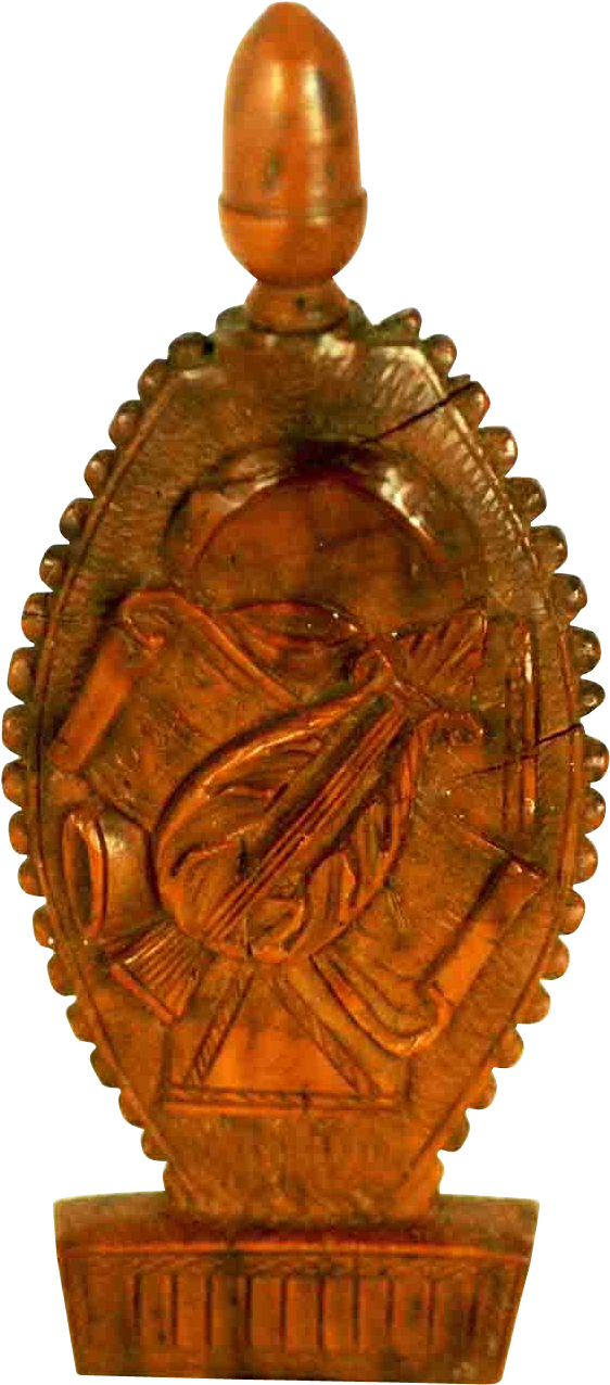 A Finely Carved Coquilla Nut Scent, Perfume Bottle (1275x1275), Png Download