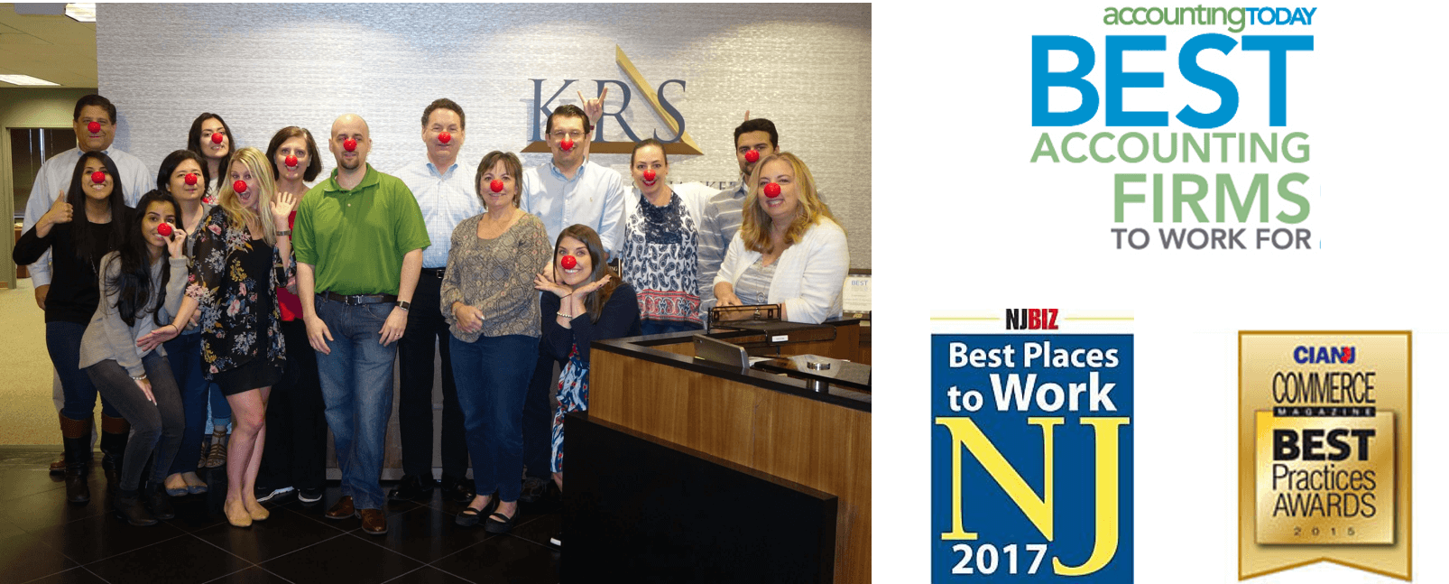 Red Nose And Awards (1606x647), Png Download