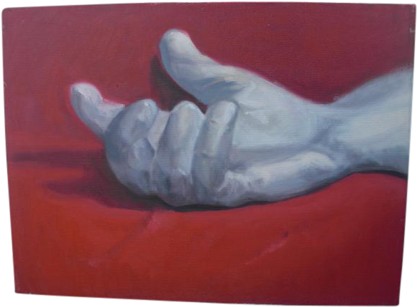 Hand Artist S Study On And Decor (649x478), Png Download