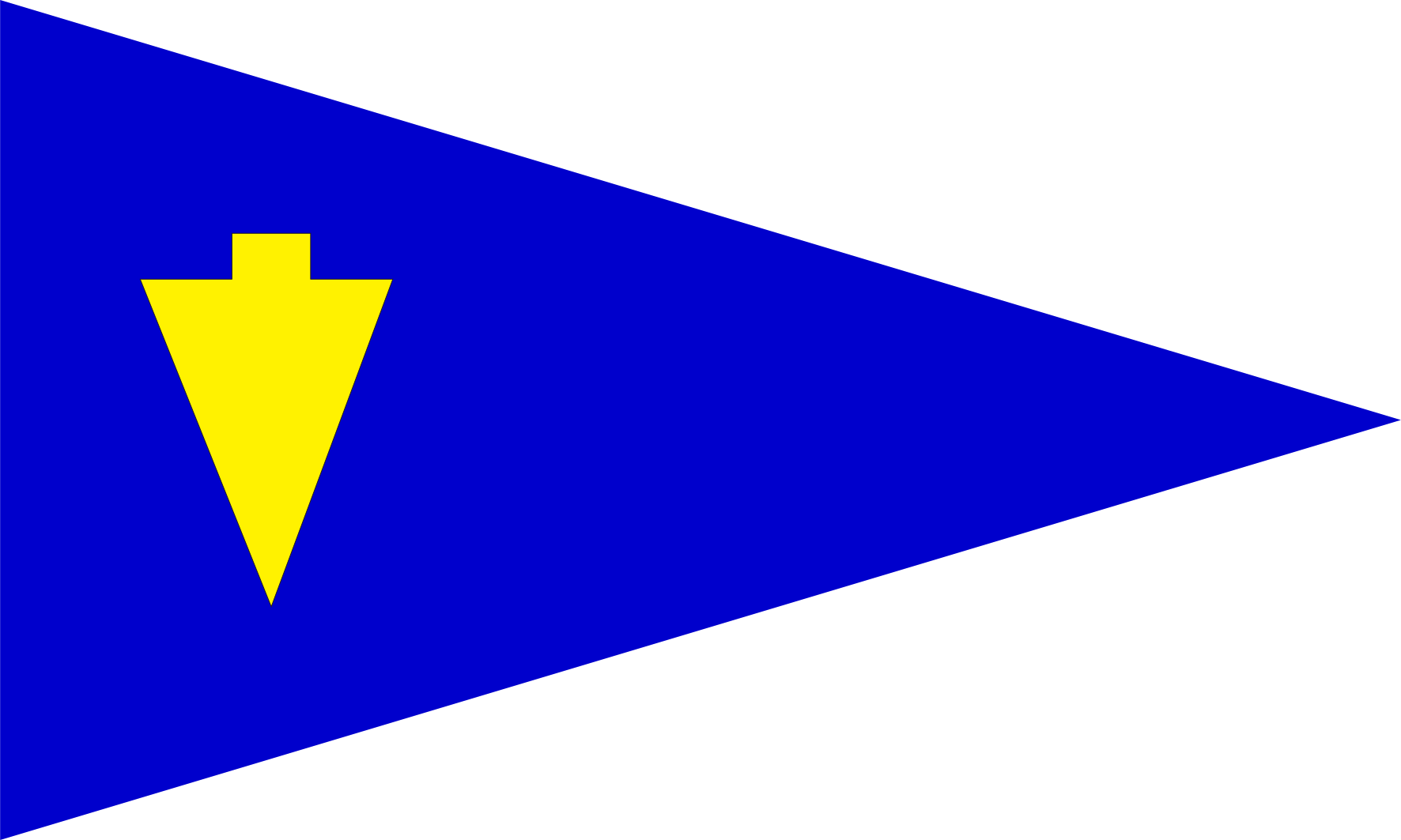 Burgee Of Lake Mohawk Yc (1772x1063), Png Download