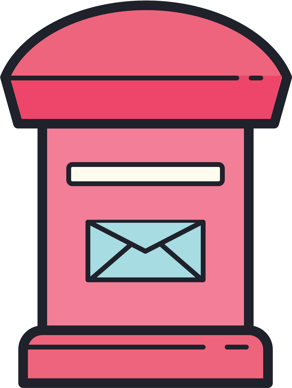 This Is A Picture Of A Mailbox (1600x1600), Png Download