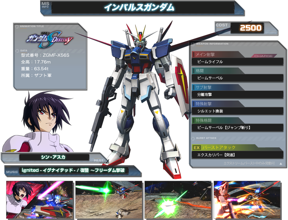 Exvsfb Impulse (960x720), Png Download