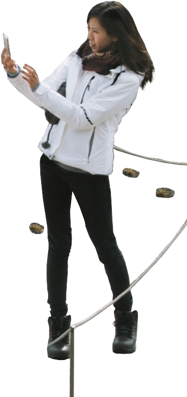 At A Bar, Staring At A Pile Of Coins In Their Hands (459x867), Png Download