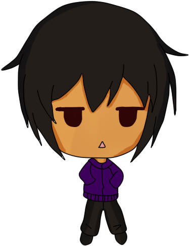 Oc Fanartmy Friend Made A Really Cute Chibi For Me (600x687), Png Download