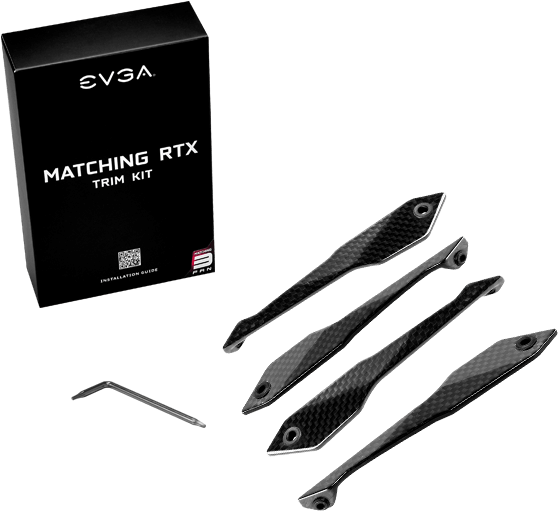 Carbon Fiber Trim Kit For Evga 20-series Ftw3 Cards (600x600), Png Download