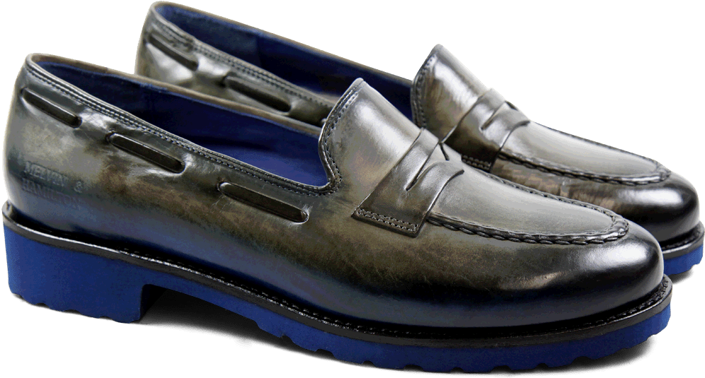 Loafers Kelly 8 Crust Grey Blue Finish Wl Blue (1024x1024), Png Download