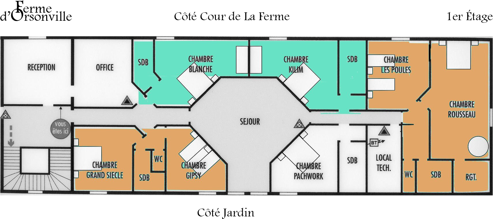 View Bed And Breakfast Plan (1920x1080), Png Download