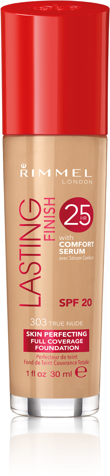 Lasting Finish 25h Foundation With Comfort Serum (451x1690), Png Download