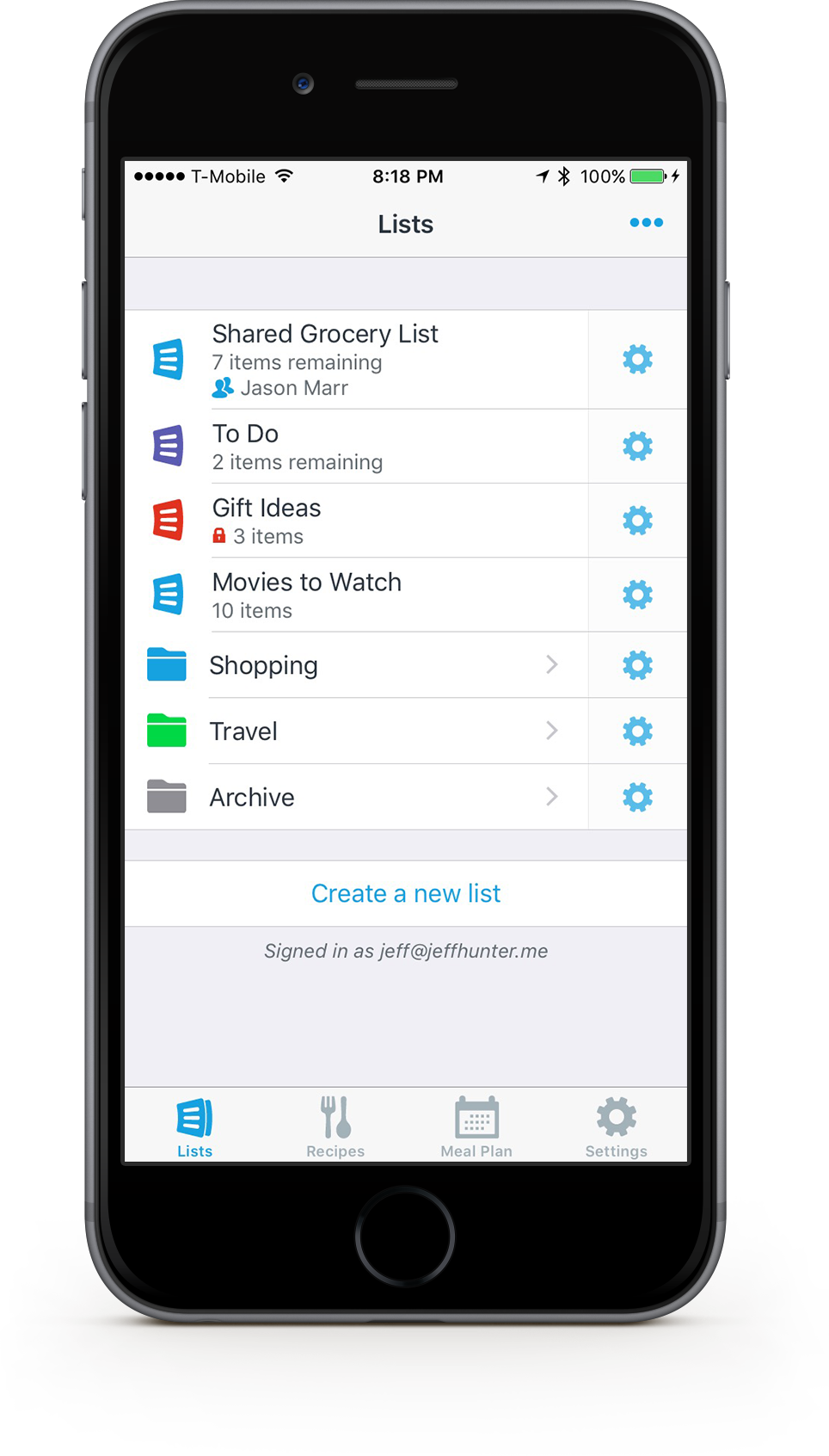 Organize Your Lists With Folders (964x1692), Png Download