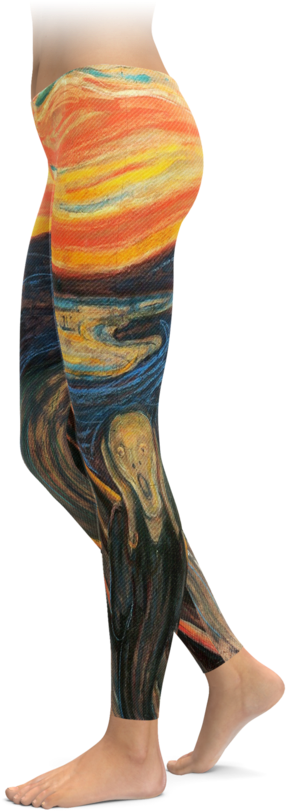 The Scream Leggings (740x896), Png Download