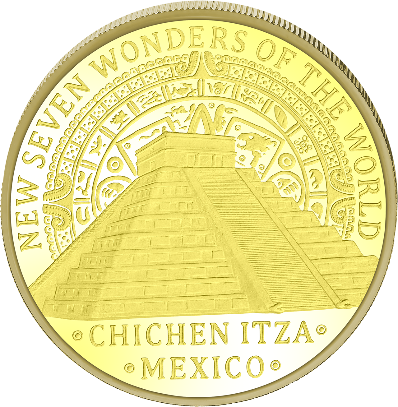 10000 Cfa - 1oz Au - Chichen Itza - Exempt From Vat (1280x1309), Png Download