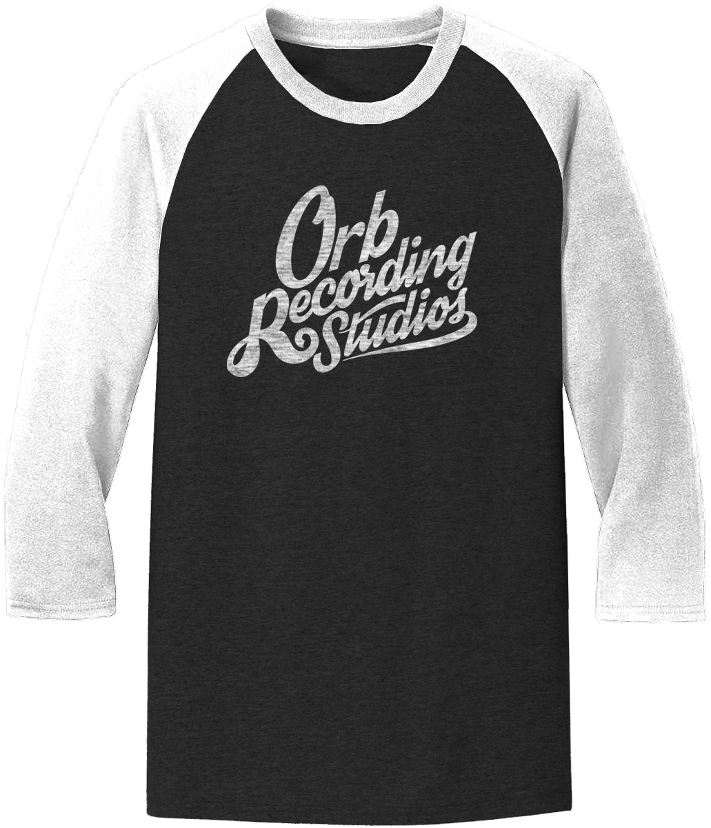 Orb Logo Ragland Tee White & Black (1200x1200), Png Download