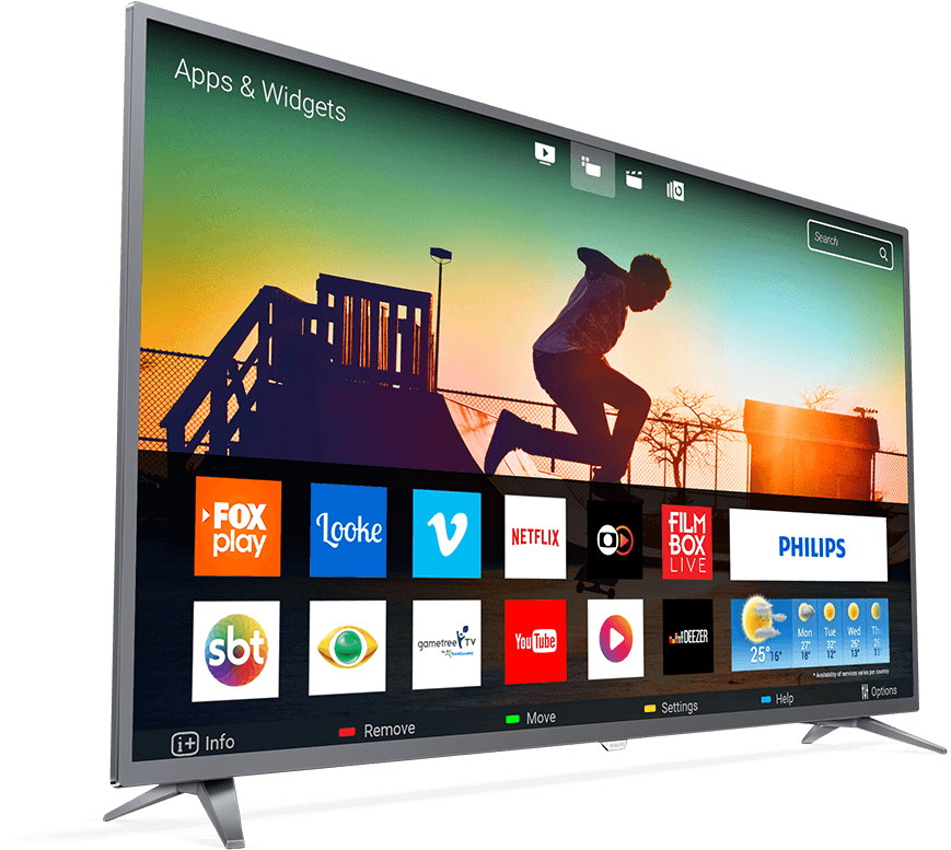 Smart Tv Philips Mais Conectividade (939x777), Png Download