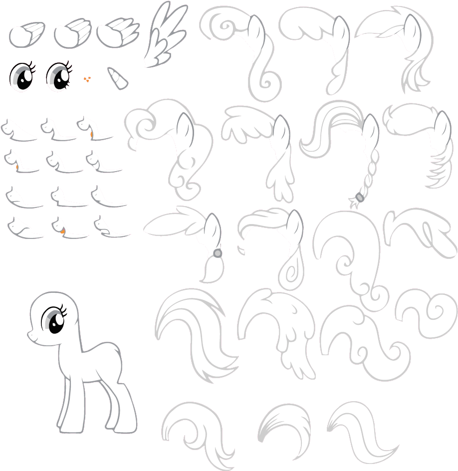 Make A Pony (923x1014), Png Download