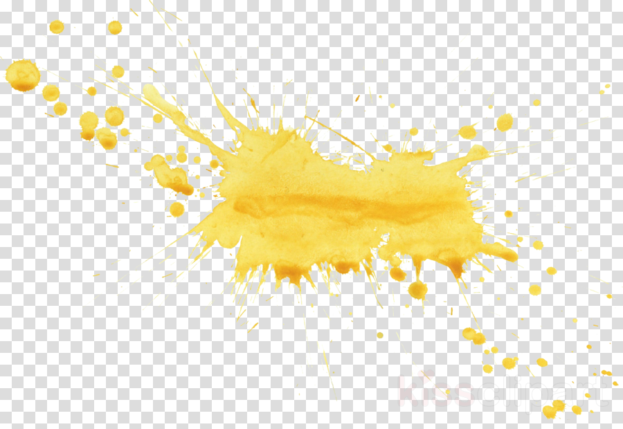 Yellow Watercolor Splash Png Clipart Watercolor Painting (900x620), Png Download