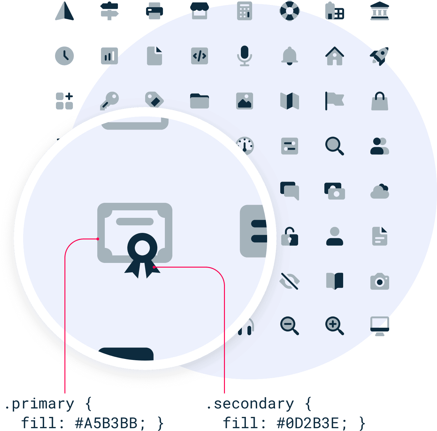 Custom Illustrated Icons (1500x1500), Png Download