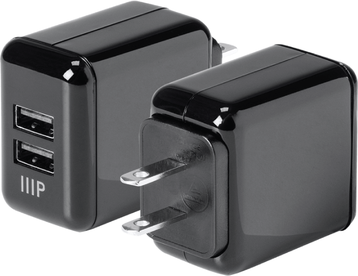 2-port Usb Wall Charger (720x556), Png Download