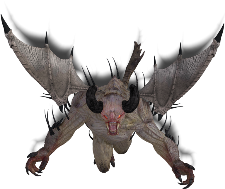 176246-spined Devil Pale Attacking (768x768), Png Download