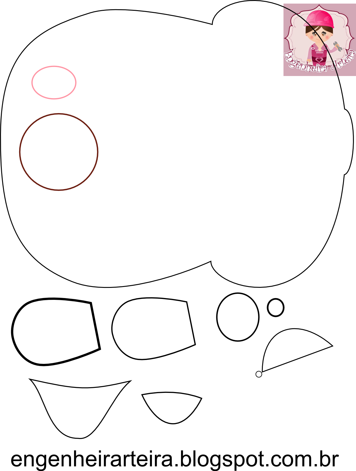 Molde Grátis Patati Patata Pano Feltro (1188x1574), Png Download