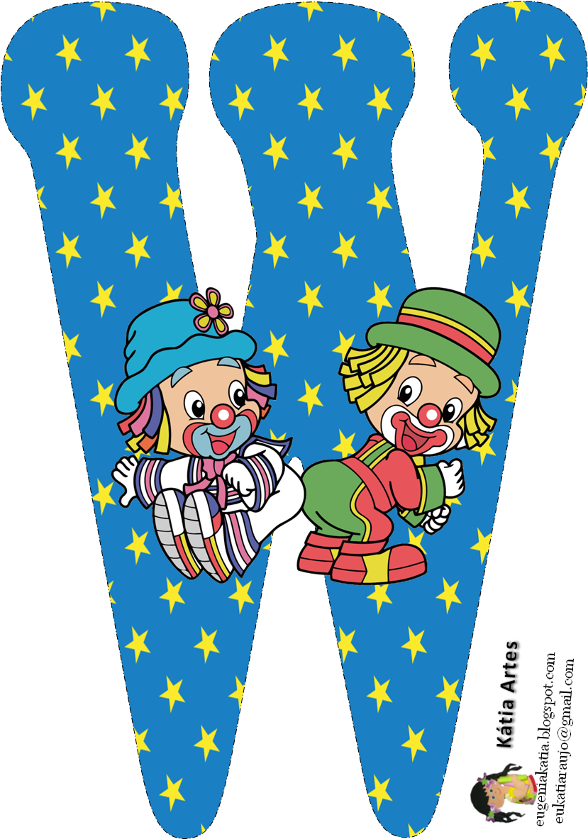 Alfabeto De Los Payasos Patatí Patatá (829x1212), Png Download