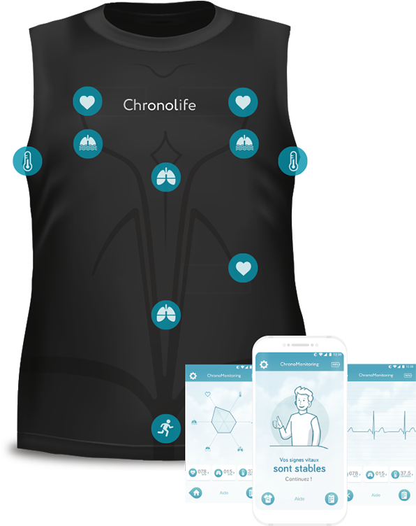 Chronolife Vest Chf (800x751), Png Download