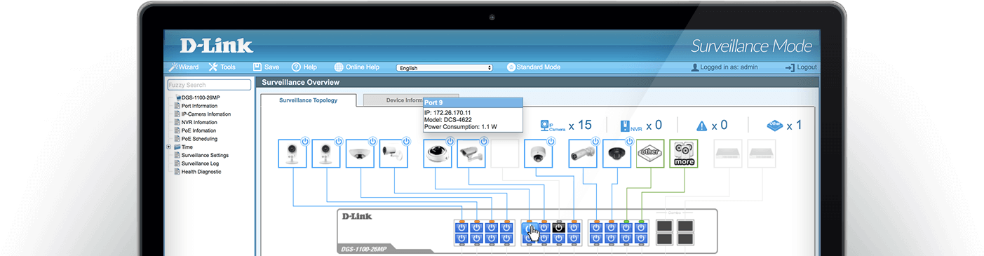 Select Surveillance Mode In The Web Ui To Take Advantage (1600x380), Png Download