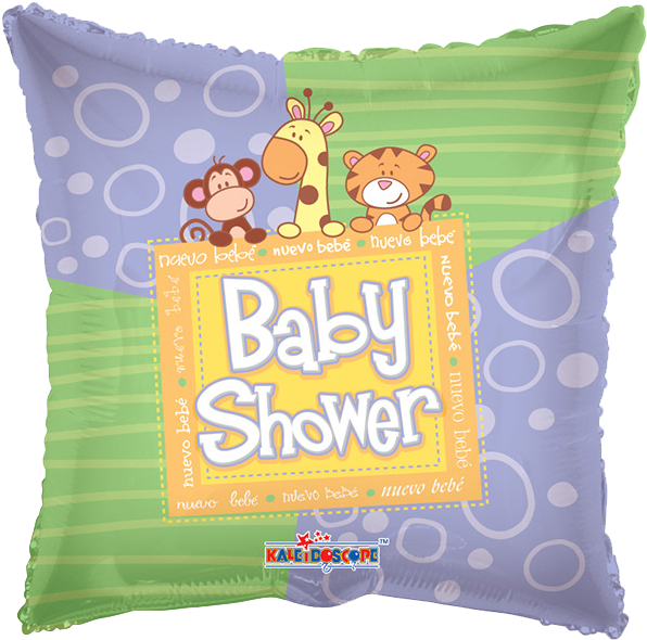 Globo Baby Shower Animalitos (600x600), Png Download