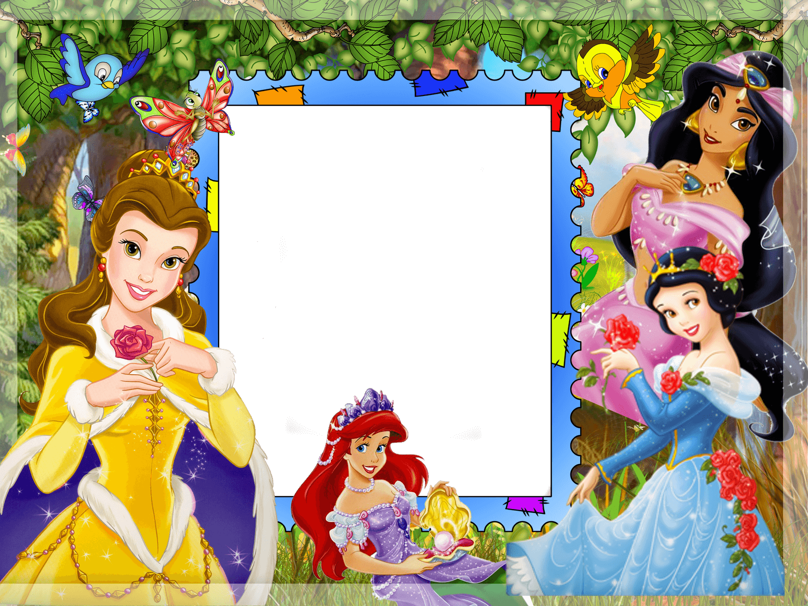 Marco Foto Bella Y Bestia (1600x1200), Png Download