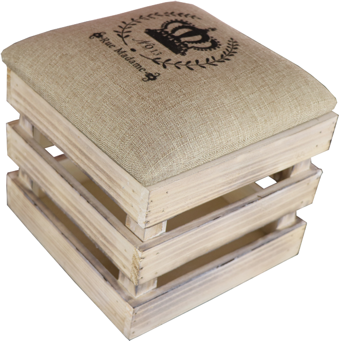 Single Wooden Chair Retro Design Can Store Books And (1200x675), Png Download