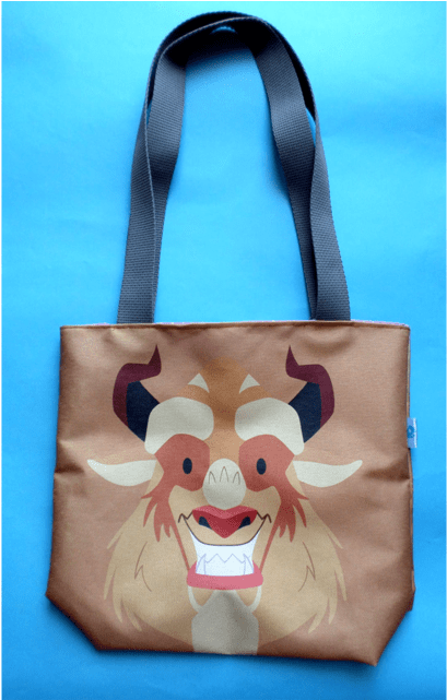 Mini Tote Bag De La Bella Y La Bestia (640x640), Png Download