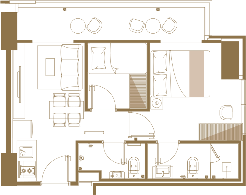 Blowup Unit 2br (1000x927), Png Download