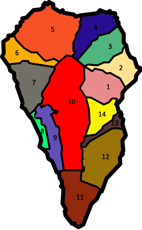Municipios De La Palma (475x768), Png Download