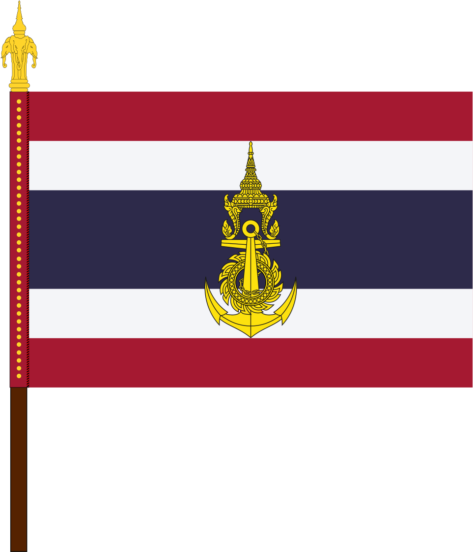 Royal Thai Navy Unit Colour (970x1120), Png Download