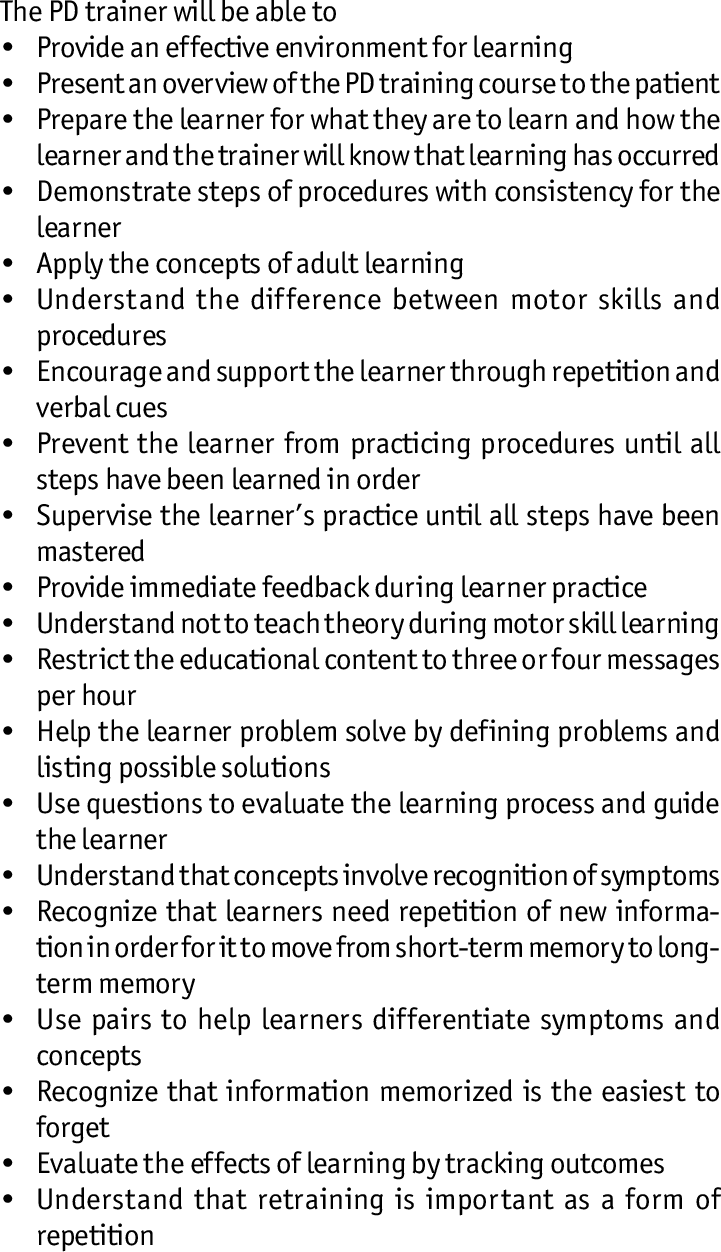 Peritoneal Dialysis Trainer Learning Objectives (721x1252), Png Download