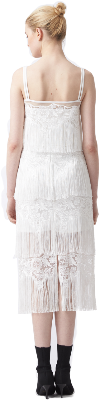 Aijek Olivia Tassel Lace Tank (620x1435), Png Download