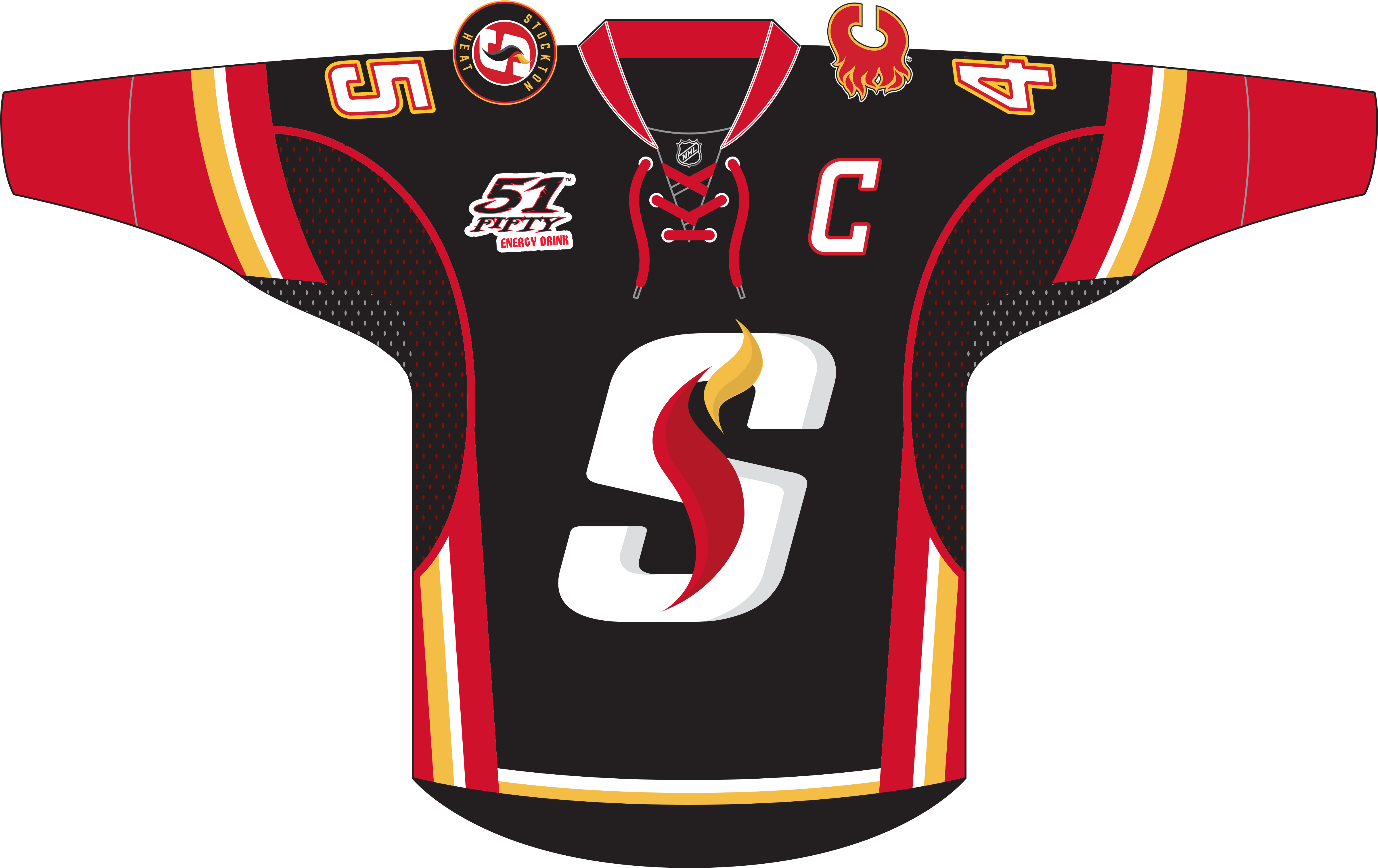 Clip Art Heat Reveal Black Alternate Jersey To Be Worn (4791x3037), Png Download